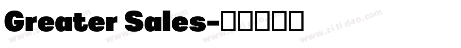 Greater Sales字体转换